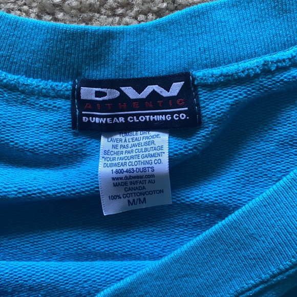 100% Cotton Blue MUN Vintage Boatneck Sweater - Picture 3 of 4